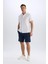 %100 Pamuk Regular Fit Gabardin Bermuda Şort C7684AX25SP 4