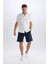 %100 Pamuk Regular Fit Gabardin Bermuda Şort C7684AX25SP 5