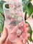 Apple iPhone 16E Uyumlu Kılıf Simli Beyaz Gül Desenli Renkli Parlak Darbe Emici Kapak 4