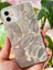Apple iPhone 11 Kılıf Parlak Beyaz Yaprak Desenli Darbe Emici Kamera Korumalı Renkli Silikon Kapak 3