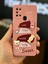 Samsung Galaxy A21S Uyumlu Kılıf Tasarımlı Desenli Kamera Korumalı Tavşan Pembe Yumuşak Silikon Kapak 5