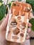 Apple iPhone 7/8/SE20/SE22 Kılıf Tasarımlı Desenli Kamera Korumalı Ayıcık Bisküvi Renkli Cofffe Silikon 1