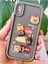 Apple iPhone X/xs Kılıf Tasarımlı Desenli Kamera Korumalı Ayıcık Kahve Renkli Yumuşak Silikon Kap 1