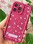 Apple iPhone 14 Pro Kılıf Yumuşak Dokulu Kelebek Gül Desenli Yumuşak Kamera Korumalı Silikon Kapak 1