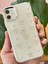 Apple iPhone 11 Kılıf Fiyonk Desenli Şeffaf Simli Gümüş Kamera Çıkıntılı Parlak Kapak 3