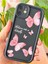 Apple iPhone 11 Kılıf Yumuşak Dokulu Kelebek Desenli Yumuşak Kamera Korumalı Silikon Kapak 1