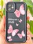 Apple iPhone 11 Kılıf Yumuşak Dokulu Kelebek Desenli Yumuşak Kamera Korumalı Silikon Kapak 2