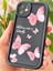 Apple iPhone 11 Kılıf Yumuşak Dokulu Kelebek Desenli Yumuşak Kamera Korumalı Silikon Kapak 4