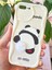 Apple iPhone 7/8 Plus Uyumlu Kılıf Tasarımlı Desenli Kamera Korumalı Panda Beyaz Püsküllü Silikon Kapak 1