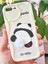 Apple iPhone 7/8 Plus Uyumlu Kılıf Tasarımlı Desenli Kamera Korumalı Panda Beyaz Püsküllü Silikon Kapak 3