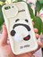 Apple iPhone 7/8 Plus Uyumlu Kılıf Tasarımlı Desenli Kamera Korumalı Panda Beyaz Püsküllü Silikon Kapak 4