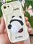 Apple iPhone 7/8/SE20/SE22 Kılıf Tasarımlı Desenli Kamera Korumalı Panda Beyaz Püsküllü Silikon Kapak 3