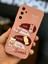Samsung Galaxy S23 Fe Uyumlu Kılıf Tasarımlı Desenli Kamera Korumalı Tavşan Pembe Yumuşak Silikon Kapak 3