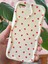 Apple iPhone 7 / 8 Plus Uyumlu Kılıf Kamera Korumalı Dalga Kenarlı Kırmızı Kalp Desenli Silikon Kapak 1