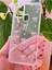 Samsung Galaxy A21S Kılıf Fiyonk Desenli Şeffaf Simli Gümüş Kamera Çıkıntılı Parlak Kapak 3
