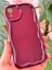 Apple iPhone Xr Uyumlu Kılıf Kamera Korumalı Dalga Kenarlı Darbe Emici Bordo Silikon Kapak 1