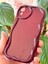 Apple iPhone Xr Uyumlu Kılıf Kamera Korumalı Dalga Kenarlı Darbe Emici Bordo Silikon Kapak 3