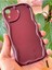 Apple iPhone Xr Uyumlu Kılıf Kamera Korumalı Dalga Kenarlı Darbe Emici Bordo Silikon Kapak 4
