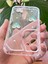 Samsung Galaxy S23 Fe Kılıf 3D Kalpli Inci Tasarımlı Desenli Kamera Korumalı Şeffaf Silikon Kapak 3