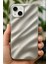 Apple iPhone 11 Kılıf Parlak Kabartmalı Dalga Tasarımlı Desenli Gümüş Darbe Emici Silikon Kapak 1