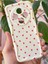 Xiaomi Redmi 14C Kılıf Kamera Korumalı Dalga Kenarlı Kırmızı Kalp Desenli Silikon Kapak 3