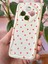 Xiaomi Redmi 14C Kılıf Kamera Korumalı Dalga Kenarlı Kırmızı Kalp Desenli Silikon Kapak 4