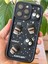 Apple iPhone 14 Pro Max Kılıf Tasarımlı Desenli Kamera Korumalı Coffee Kurabiye Siyah Yumuşak Silikon Kap 1