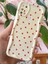 Samsung Galaxy A21S Kılıf Kamera Korumalı Dalga Kenarlı Kırmızı Kalp Desenli Silikon Kapak 1