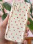 Samsung Galaxy A21S Kılıf Kamera Korumalı Dalga Kenarlı Kırmızı Kalp Desenli Silikon Kapak 4