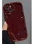 Apple iPhone 14 Plus Uyumlu Kılıf Kamera Korumalı Dalga Kenarlı Darbe Emici Bordo Silikon Kapak 1