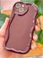 Apple iPhone 14 Plus Uyumlu Kılıf Kamera Korumalı Dalga Kenarlı Darbe Emici Bordo Silikon Kapak 4