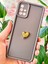 Samsung Galaxy A51 Kılıf 3D Kalp Tasarımlı Kahverengi Desenli Yumuşak Kamera Korumalı Silikon Kapak 1