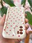 Oppo A16 Kılıf Kamera Korumalı Dalga Kenarlı Kırmızı Kalp Desenli Silikon Kapak 5