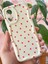 Oppo A38 Kılıf Kamera Korumalı Dalga Kenarlı Kırmızı Kalp Desenli Silikon Kapak 3