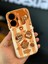 Realme C55 Uyumlu Kılıf Tasarımlı Desenli Kamera Korumalı Ayıcık Bisküvi Renkli Cofffe Silikon Kapak 2