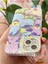 Apple iPhone 13 Kılıf Renk Değiştiren Taşlı Kamera Lens Korumalı Mavi Çiçek Desenli Darbe Emici Kapak 5