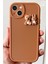 Apple iPhone 15 Uyumlu Kılıf Tasarımlı Desenli Kamera Korumalı Ayıcık ve Tavşan Yumuşak Silikon Kapak 3