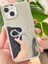 Apple iPhone 13 - 14 Uyumlu Kılıf Aynalı Gümüş 3D Fiyonk Desenli Darbe Emici Silikon Kapak 3