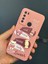 Xiaomi Redmi Note 8 Uyumlu Kılıf Tasarımlı Desenli Kamera Korumalı Tavşan Pembe Yumuşak Silikon Kapak 3