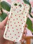 Realme 11 4g Kılıf Kamera Korumalı Dalga Kenarlı Kırmızı Kalp Desenli Silikon Kapak 1
