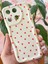 Realme 11 4g Kılıf Kamera Korumalı Dalga Kenarlı Kırmızı Kalp Desenli Silikon Kapak 3