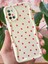 Samsung Galaxy A31 Kılıf Kamera Korumalı Dalga Kenarlı Kırmızı Kalp Desenli Silikon Kapak 3