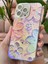 Apple iPhone 16 Pro Max Uyumlu Kılıf Renk Değiştiren Taşlı Kamera Lens Korumalı Parlak Pembe Çiçek Desenli 5