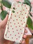 Samsung Galaxy S21 Fe Kılıf Kamera Korumalı Dalga Kenarlı Kırmızı Kalp Desenli Silikon Kapak 1