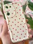 Samsung Galaxy S21 Fe Kılıf Kamera Korumalı Dalga Kenarlı Kırmızı Kalp Desenli Silikon Kapak 3