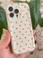 Apple iPhone 13 Pro Kılıf Kamera Korumalı Dalga Kenarlı Kırmızı Kalp Desenli Silikon Kapak 3