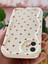 Apple iPhone 12 Kılıf Kamera Korumalı Dalga Kenarlı Kırmızı Kalp Desenli Silikon Kapak 5