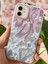 Apple iPhone 12 Kılıf Parlak Fiyonk Desenli Darbe Emici Kamera Çıkıntılı Renkli Silikon Kapak 2