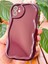 Apple iPhone 11 Uyumlu Kılıf Kamera Korumalı Dalga Kenarlı Darbe Emici Bordo Silikon Kapak 3