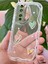 Honor 90 Kılıf 3D Kalpli Inci Tasarımlı Desenli Kamera Korumalı Şeffaf Silikon Kapak 1